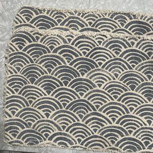 New! SIMONS Blue Table Runner & 2 Placemats